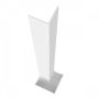 White Bullnose Fascia Internal Corner - 300mm x 53mm