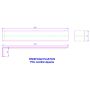Fascia Joint Trim - 300mm Black Smooth