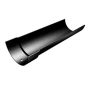 Cast Aluminium Half Round Gutter - 114mm x 1.8mtr Black (9005 Leatherette)