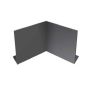 Aluminium Fascia V Profile Internal 90 Degree Corner - 150mm x 2mm Anthracite Grey (7016 Matt)