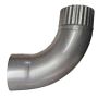 Galeco Steel Downpipe Bend - 90 Degree x 87mm Galvanised