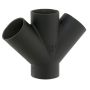 Mech 416 Cast Iron Soil Double Branch - 45 Degree x 100mm