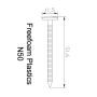Plastic Headed Nails - 50mm Agate Grey Woodgrain - Pack of 100