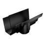 Cast Aluminium No46 Ogee Gutter Running Outlet - 125mm x 76mm Black (9005 Leatherette)