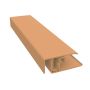 Foresta Wood Effect Cladding Two-Part Lacquered Aluminium Edge Trim - 3mtr For Red Cedar & Siberian Larch