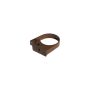 FloPlast Round Downpipe Side Fix Clip - 68mm Brown