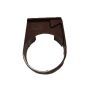 FloPlast Mini Gutter Downpipe Clip - 50mm Brown