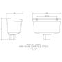 FloPlast Downpipe Universal Round/ Square Hopper - Anthracite Grey