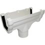FloPlast Ogee Gutter Running Outlet for 80mm Downpipe - 110mm x 80mm White