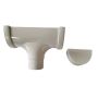 FloPlast Industrial/ Xtraflo Gutter Stopend Outlet - 170mm White