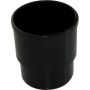 FloPlast Deepflow/ Hi-Cap Downpipe Socket - 80mm Black