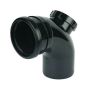 FloPlast Ring Seal Soil Access Bend - 92.5 Degree x 110mm Black