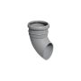 FloPlast Ring Seal Soil Pipe Shoe - 110mm Grey