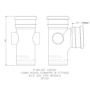FloPlast Ring Seal Soil Branch - 92.5 Degree x 110mm Black - Pack of 2