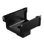 Galeco Square Gutter Large Running Outlet - 135mm Black