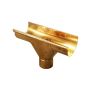 Copper Large Half Round Gutter Running Swiss Outlet To 100mm