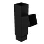 Galeco Square Steel Gutter Downpipe Branch - Black