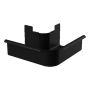 Galeco Square Steel Gutter External Corner - 125mm Black