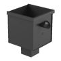 Galeco Square Steel Gutter Hopper - European Style - Graphite