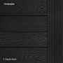 Classic Timbosite Decking Board Black - 148mm x 3660mm