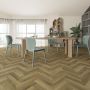 Guardian Click Vinyl Flooring Tiles - 625mm x 125mm Witchita Beech Herringbone - Pack of 20