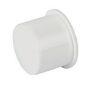 FloPlast Push Fit Waste Socket Plug - 40mm White - Pack of 2