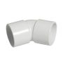 FloPlast Solvent Weld Waste Bend - 135 Degree x 40mm White