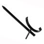 Cast Iron Half Round Gutter Rise & Fall Bracket - 100mm Galvanised Black Painted