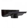 Cast Iron Ogee Gutter Running Outlet - 115mm for 65mm Downpipe Black