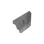 Zinc Ogee Gutter Left Stop End - 125mm