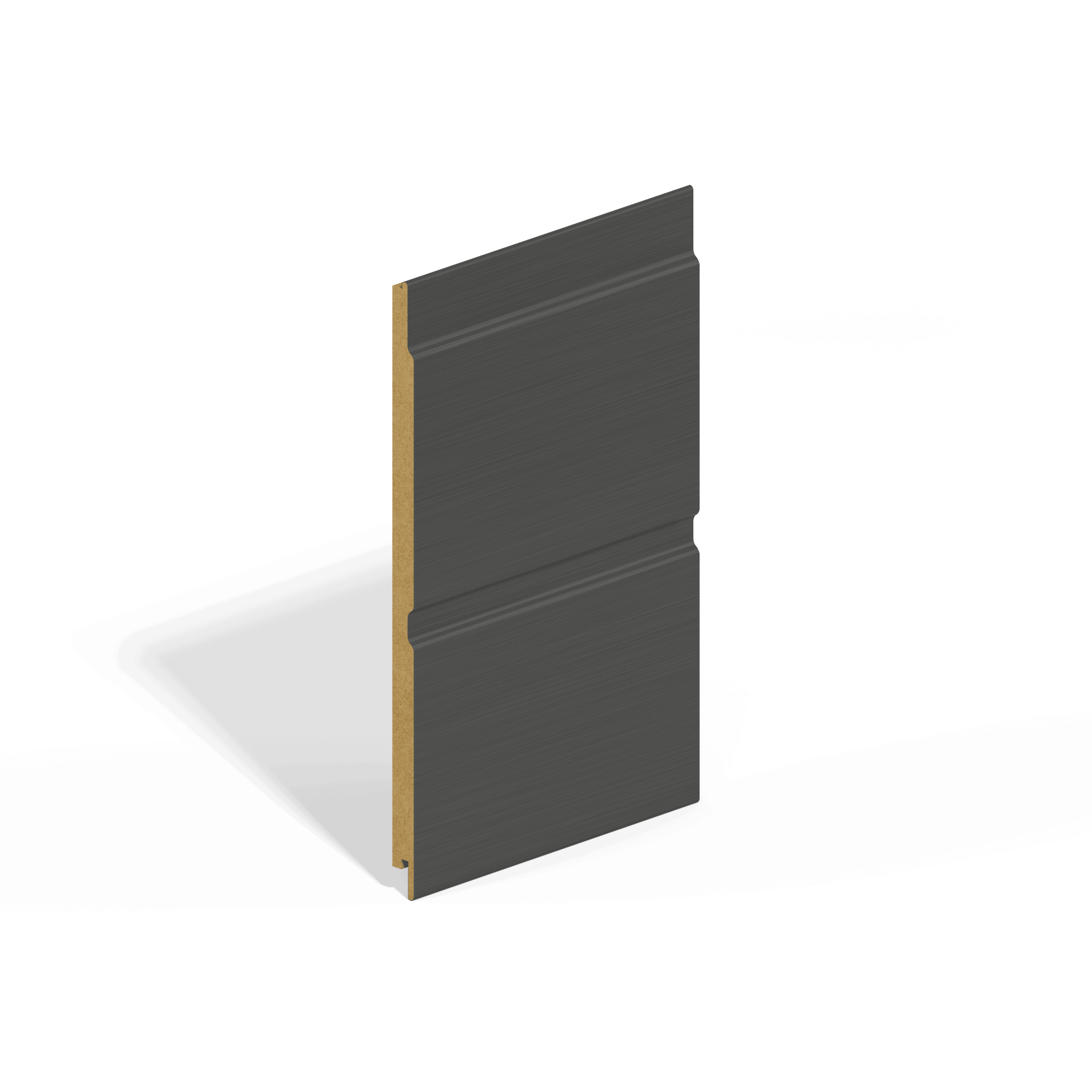 Double Shiplap MDF Cladding - 244mm x 4.88mtr Anthracite Grey