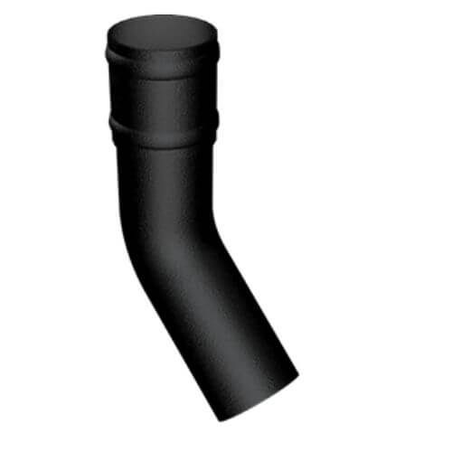 Cast Aluminium Round Downpipe Bend - 135 Degree x 63mm Black