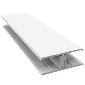 Weatherboard Cladding Two Part H Trim - 3mtr White