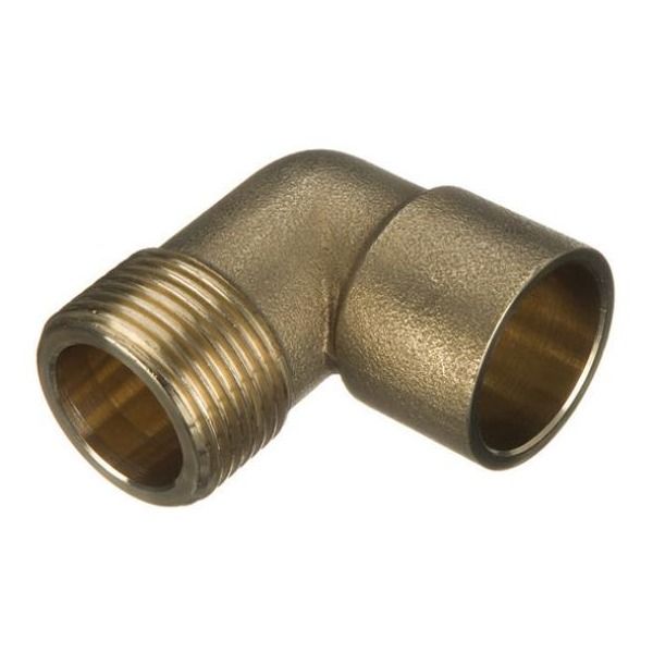 Solder Ring Male Iron Adaptor Bent - 22mm x 3/4