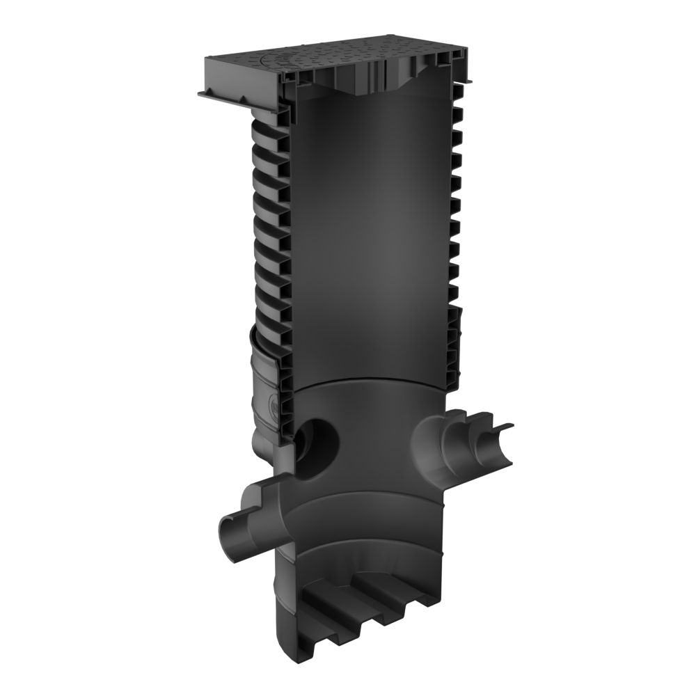 Catchpit Chamber Set - 450mm Diameter x 1015mm Height For 110mm & 160mm Pipe with 110mm & 160mm Inlets