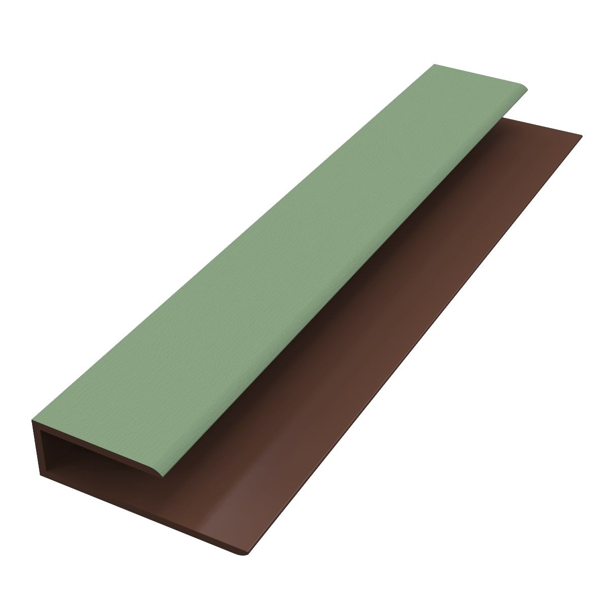 Hollow Soffit J Trim - 5mtr Chartwell Green Woodgrain