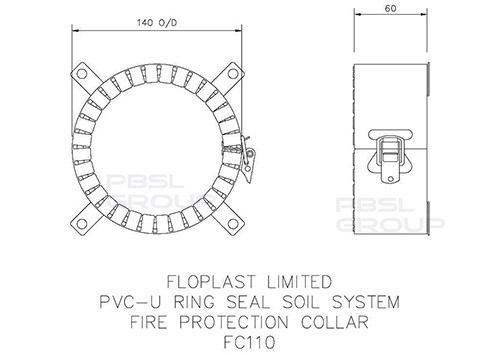 FloPlast Fire Protection Collar - 110mm
