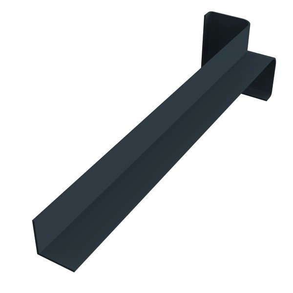 Fascia Internal Corner Trim - 300mm Anthracite Grey Smooth