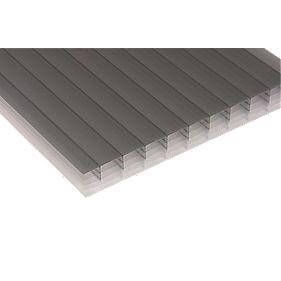 PolyX Polycarbonate Sheet Multiwall - 35mm x 1050mm x 3mtr Bronze/ Opal