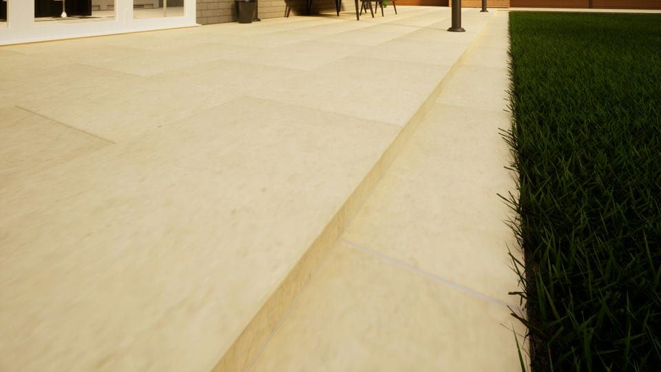 Porcelain Paving - 900mm x 450mm x 20mm Slab Khaki - Pack of 2