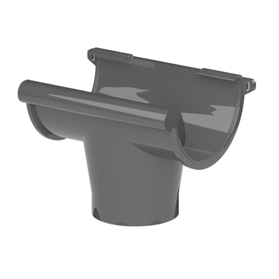 Galeco PVC Half Round Gutter Kit Grey - 150mm