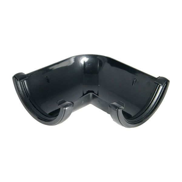 Half Round Gutter Angle - 90 Degree x 112mm Cast Iron Effect