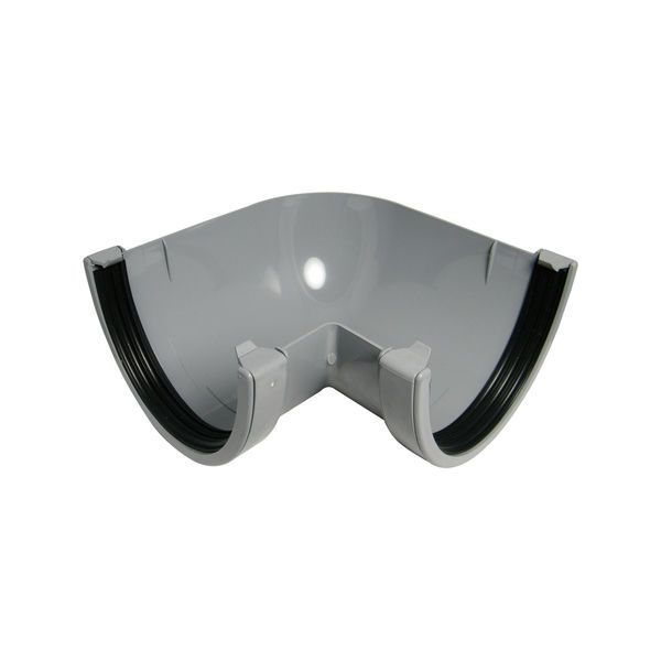 FloPlast Industrial/ Xtraflo Gutter Angle - 90 Degree x 170mm Grey