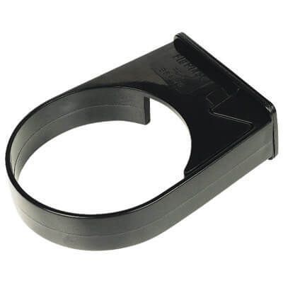 Round Downpipe Side Fix Clip - 68mm Black