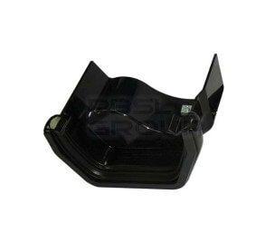 PVC Square to Cast Iron Ogee Left Hand Guter Adaptor - Black