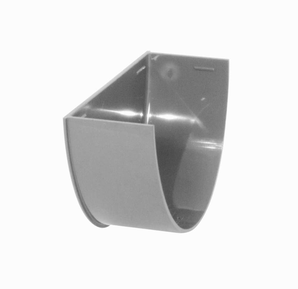 FloPlast Half Round Gutter Internal Stopend - 112mm Grey