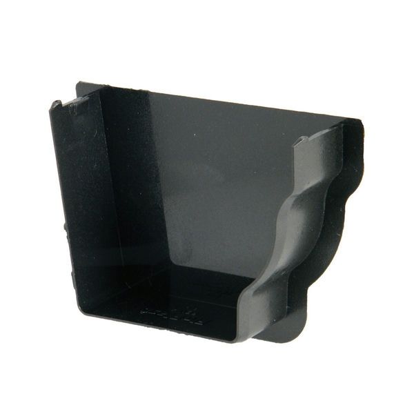 FloPlast Ogee Gutter Internal Stopend Right Hand - 110mm x 80mm Cast Iron Effect