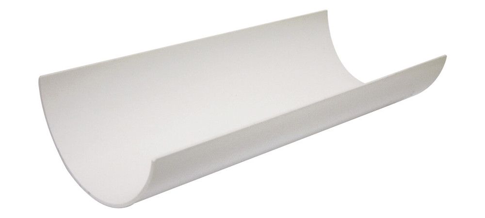 FloPlast Half Round Gutter - 112mm x 2mtr White