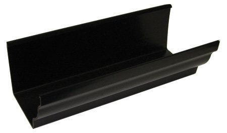 FloPlast Ogee Gutter - 110mm x 80mm x 4mtr Black