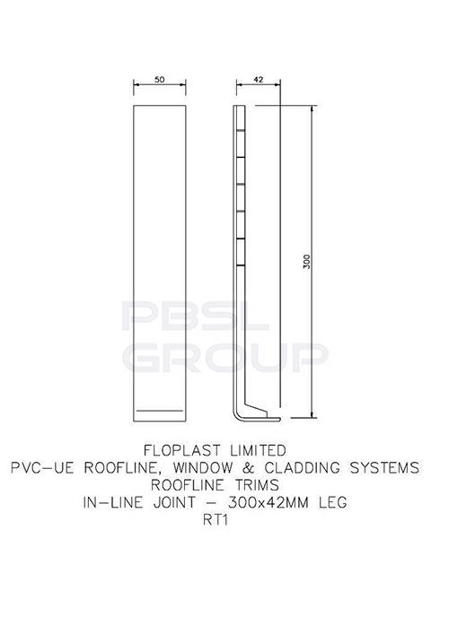 Cover Board Joint - 300mm White
